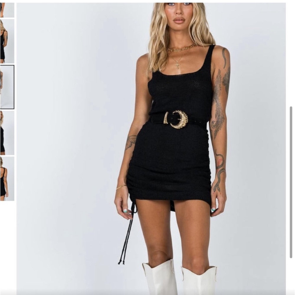 PRINCESS POLLY Mya Mini Dress in Black